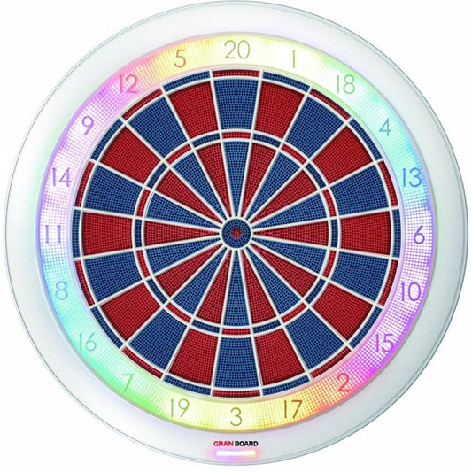 GranBoard 132 Smartboard - Elektronisches Turnier Dartboard: Rundes Board, farbig segmentiert. Erfasst Softdartpunkte elektronisch im Turnier.