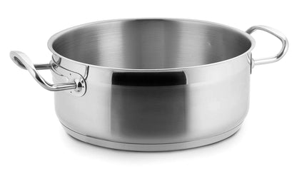 LACOR Eco-Chef Bratentopf ohne Deckel - Edelstahl Ø40cm. Robuster Edelstahltopf zum Braten und Schmoren großer Mengen.