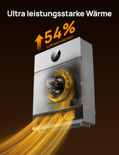 Dreo Smart Wandkonvektor 2000 W mit Thermostat und Fernbedienung