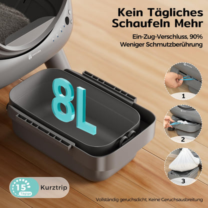 Amicura Cura X1 Selbstreinigendes Katzenklo App-Steuerung