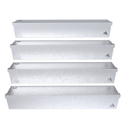 teileplus24 Brennerabdeckung Edelstahl 4 Stück für Napoleon Gasgrill