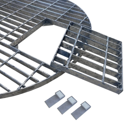 Intergarden Abdeckgitter rund verzinkt Ø 66 cm, belastbar bis 250 kg