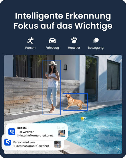 Reolink Argus PT Ultra 4K Akku Solar WLAN Kamera Aussen