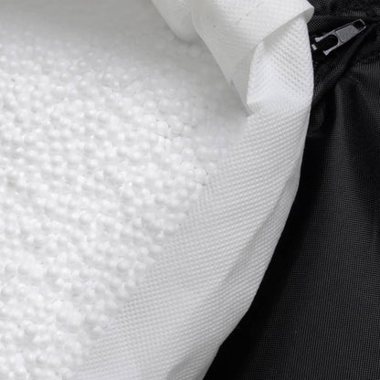 Icon Dalton Kinder Sitzsack - Flauschiger Cord Beige mit Füllung