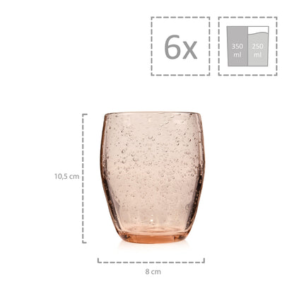 Sänger Trinkgläser Set London, 6-teilig, 250 ml, mehrfarbig
