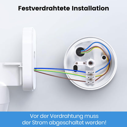 aosu 3K WLAN Überwachungskamera Aussen – 2600 Lumen Flutlicht