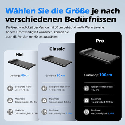 Superun Raceable Walking Pad – Schreibtisch-Laufband 2.5 PS