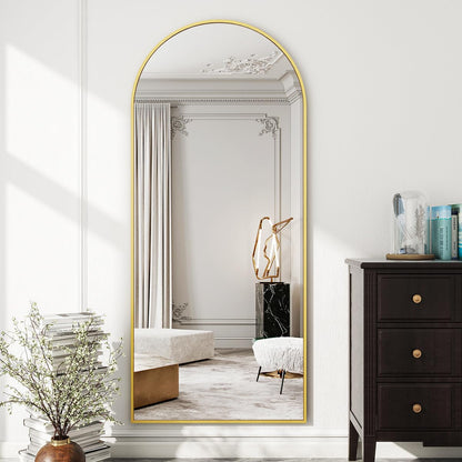 Koonmi Ganzkörperspiegel Bogenspiegel - 171x76 cm Gold