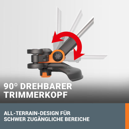 WORX WG163E.3 Akku Rasentrimmer – 2x 2.0 Ah Akkus