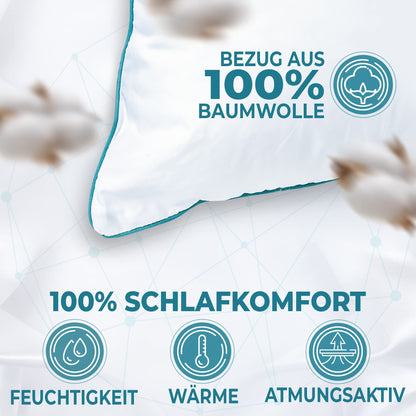 TRAUMHAUS Traumkissen ergonomisches Kopfkissen Öko-Tex - 80x80 cm