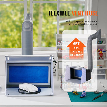 VEVOR Airbrush Spritzkabinen Bausatz - Absauganlage 405x330x355mm