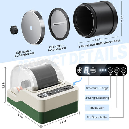 Profi Rock Tumbler Set – Geräuscharme Steinpoliermaschine