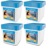 Miganeo Chlortabletten 20g Langsamlöslich für Pools - 20 kg. Weiße, runde Tabletten zur Desinfektion von Poolwasser.
