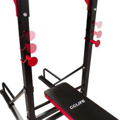 CCLIFE Power Tower Dip Station Klimmzugstange – Heim-Fitnessstudio
