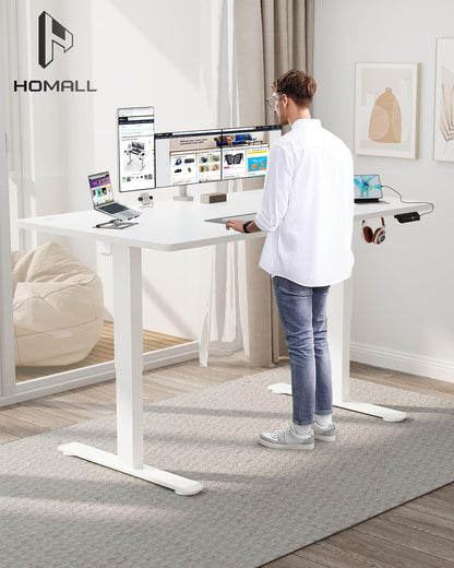 Homall Elektrischer Schreibtisch 140x70 cm - Memory Funktion
