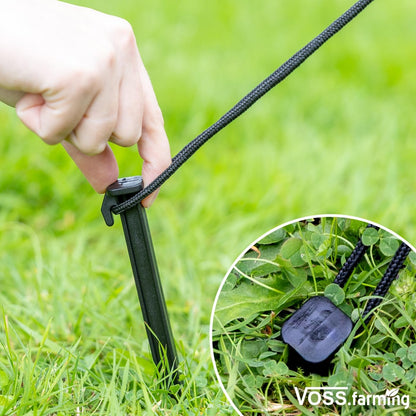 VOSS.farming Begrenzungszaun Classic ohne Strom, 15 m, 90 cm, grün