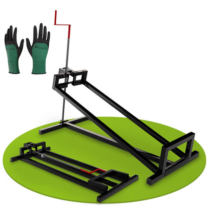 Juskys Rasentraktorheber 400 kg 45° Hebebühne – Schwarz