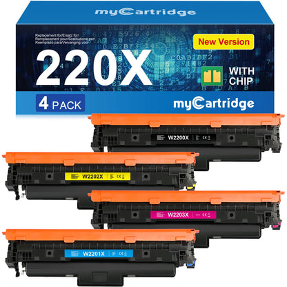 myCatridge 220X 220A HP kompatibler Toner 4-Pack mit Chip