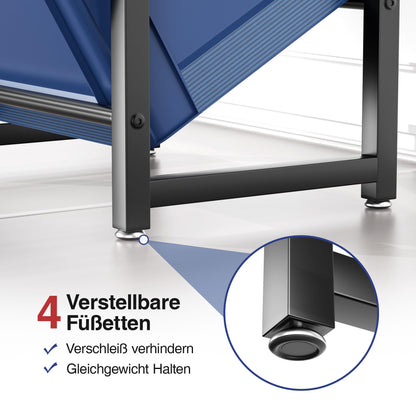 jockcaras Getränkekistenregal Metall, 3 Ebenen, bis 150 kg, schwarz