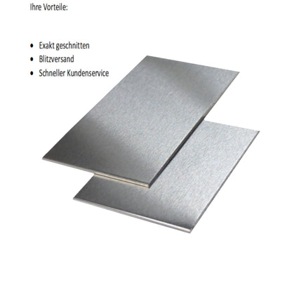 Aluminium Blech einseitig foliert 5.0mm - 1000x350mm