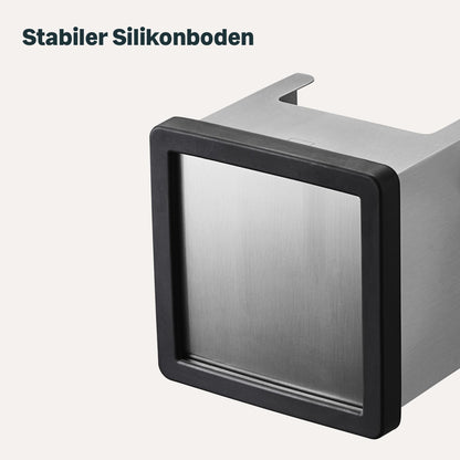 SILBERTHAL Abklopfbehälter Edelstahl 2in1 Tamperstation für Siebträger