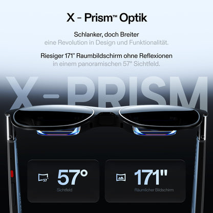 XREAL One Pro AR Brille mit X1 Chip, 57° Sichtfeld, L (66–75 mm)