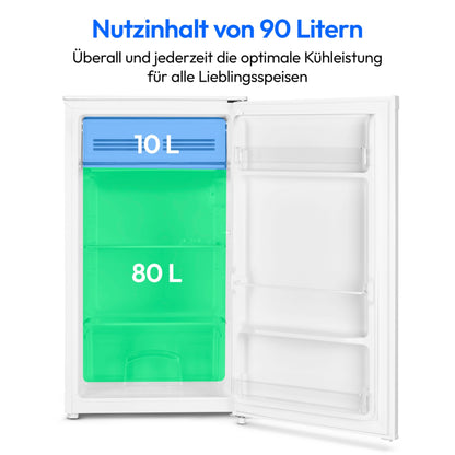 MEDION MD37690 Freistehender Kühlschrank mit Eiswürfelfach 90L