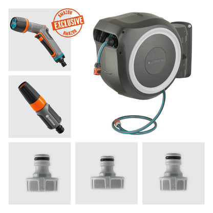 Gardena Wand-Schlauchbox RollUp L 30 m Weiss – 18627-38