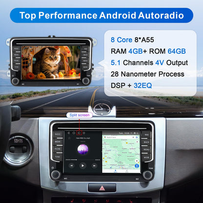 Android Navi-Radio für VW Golf 5 6 Passat Polo T5 - 7 Zoll CarPlay