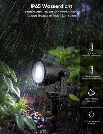 APPECK WiFi Smart Gartenstrahler RGBW – 6 Stück App-Steuerung