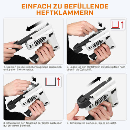 Ampforce Akku Tacker 2-in-1 ACSG-4, Heftgerät und Nagelgerät 4V