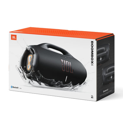 JBL Boombox 4 Bluetooth Lautsprecher mit AI Sound Boost, Schwarz