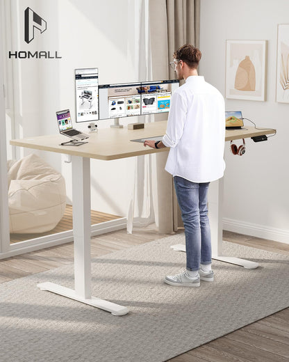 Homall Höhenverstellbarer Schreibtisch Elektrisch 140x70 cm