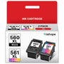 Washope PG-560XL CL-561XL Tintenpatronen Multipack für Canon Pixma, Patronen in Schwarz und Farbe
