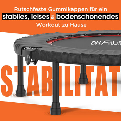 DH FitLife Fitness Trampolin klappbar Ø102cm – Handgriff