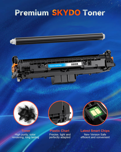Skydo Toner Kompatibel HP 220X / 220A – Schwarz für Laserjet Pro