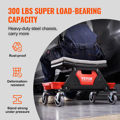 VEVOR Rollhocker Werkstatt – Mobil mit Aufbewahrungsbox