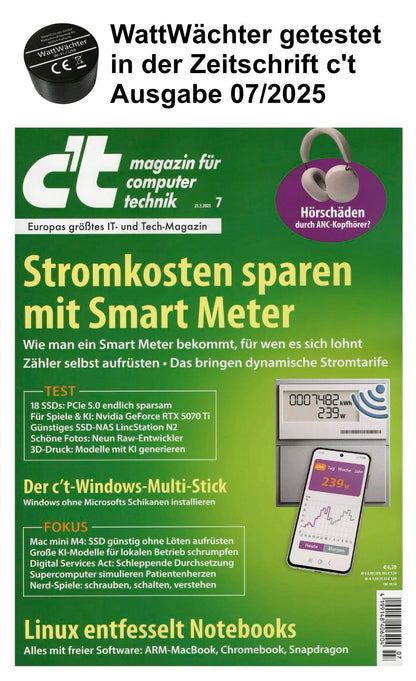 WattWächter Wi-Fi/USB IR Lesekopf für Stromzähler mit Tasmota
