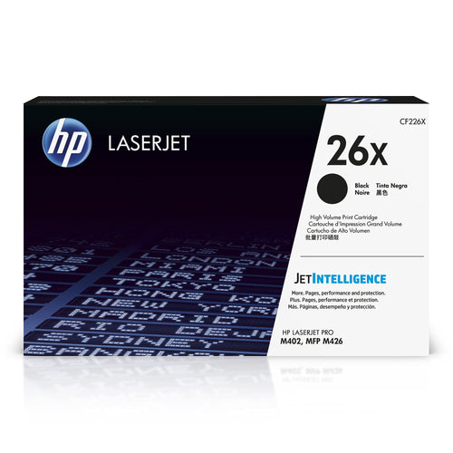 HP 26X Toner Schwarz - Laserdrucker. Schwarze Tonerkartusche in länglicher Form. Zum Drucken von Texten und Grafiken mit Laserdruckern.
