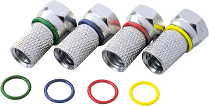 SCHWAIGER Satellitenschüssel Komplettset Quad LNB 75cm Anthrazit HD 4K