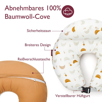 Momcozy Stillkissen mit Sicherheitsumrandung, Meteoritenschauer