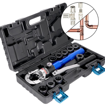 AMZCNC Profi Presszange für Rohr – V- & TH-Kontur Backenset