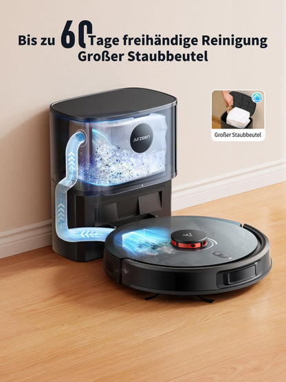 Airzeen Q10 Pro Saugroboter mit Wischfunktion und Absaugstation