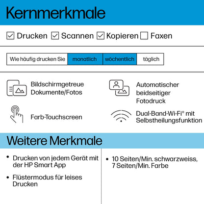 HP ENVY 6120e Multifunktionsdrucker – Drucken, Scannen, Kopieren