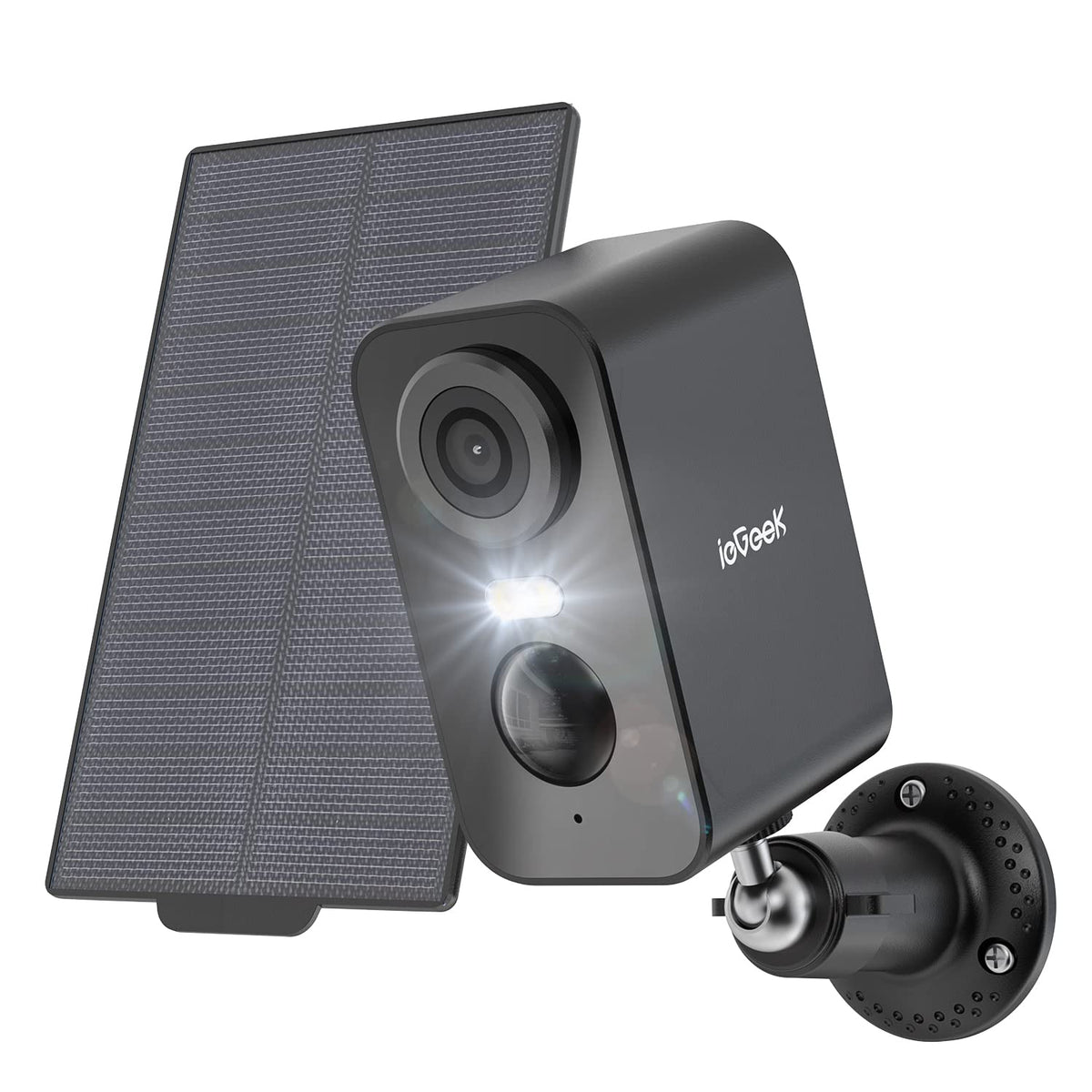 ieGeek 2K Überwachungskamera Aussen WLAN mit Akku und Solarpanel für die kabellose Aussenüberwachung