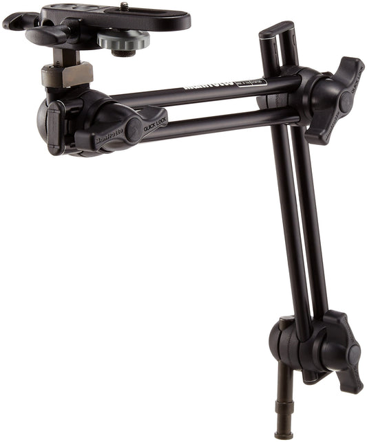 Manfrotto Gelenkarm Dopp 2-tlg. für Kamera Set 143Bkt, schwarzer, zweiteiliger Gelenkarm. Befestigt und positioniert Kameras und Zubehör.