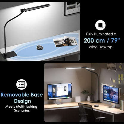 EYOCEAN Doppelkopf Monitorlampe – Dimmbar mit Fernbedienung