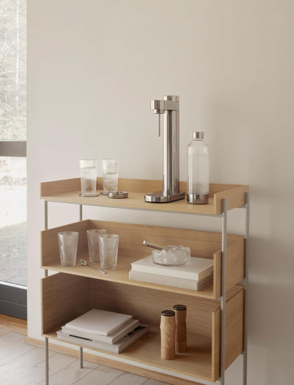 Stelton Brus Wassersprudler Edelstahl mit Flasche – CO2 Carbonator