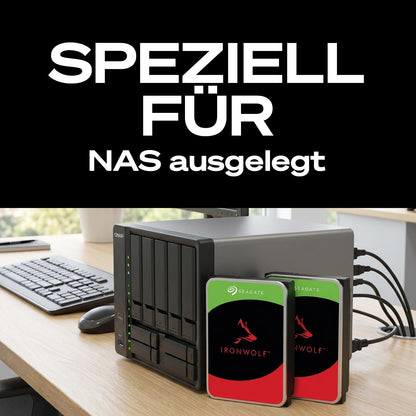 Seagate IronWolf 4TB NAS-Festplatte, 3.5 Zoll, SATA 6Gb/s, 5400 U/min