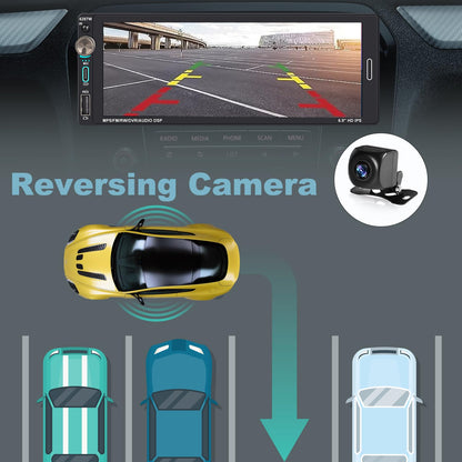 Alondy Autoradio 1Din - 6.9" Bildschirm Wireless CarPlay Android Auto